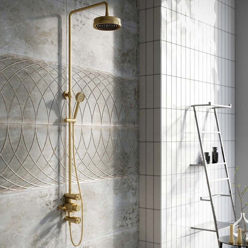Belfry Bathroom Robin Exposed Valve Shower Pack Brushed Gold